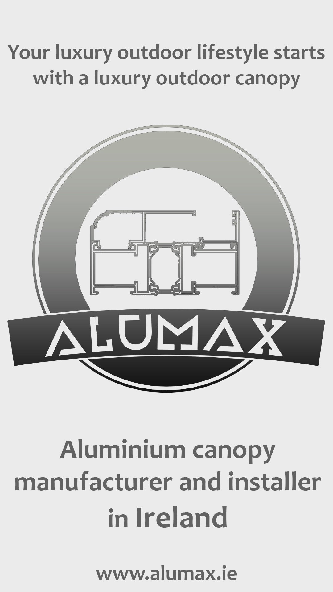 Bespoke aluminium canopies in Ireland