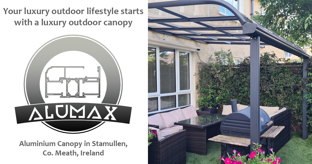 Aluminium canopy in Stamullen, Co. Meath